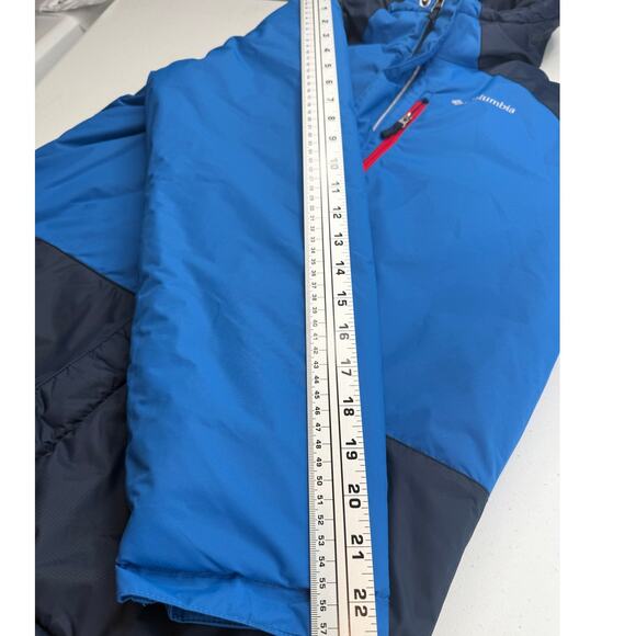 NEW Columbia Big Kids Lightning Lift Insulated Jacket Hooded Blue Navy Size L - Picture 11 of 11